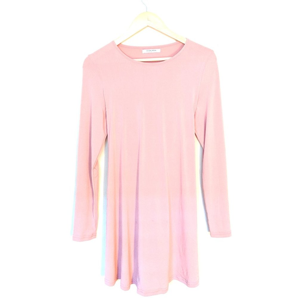 Pastel pink oversized skater dress